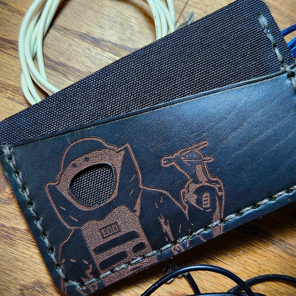 EOD cardholder with face cutout for ID
