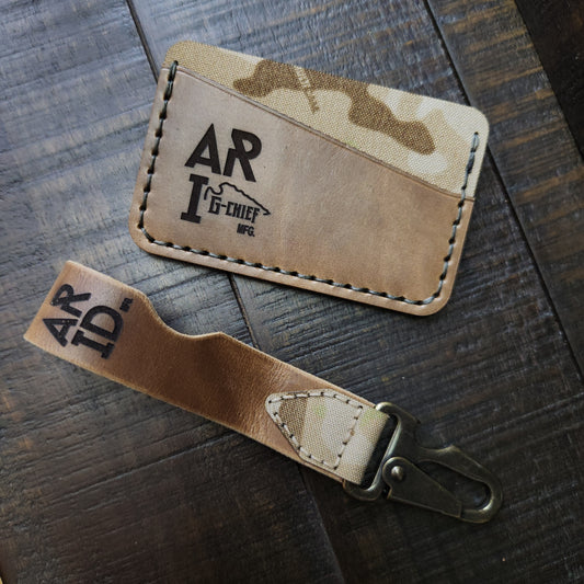 ARID Mfg. Collab cardholder with matching Key Tag