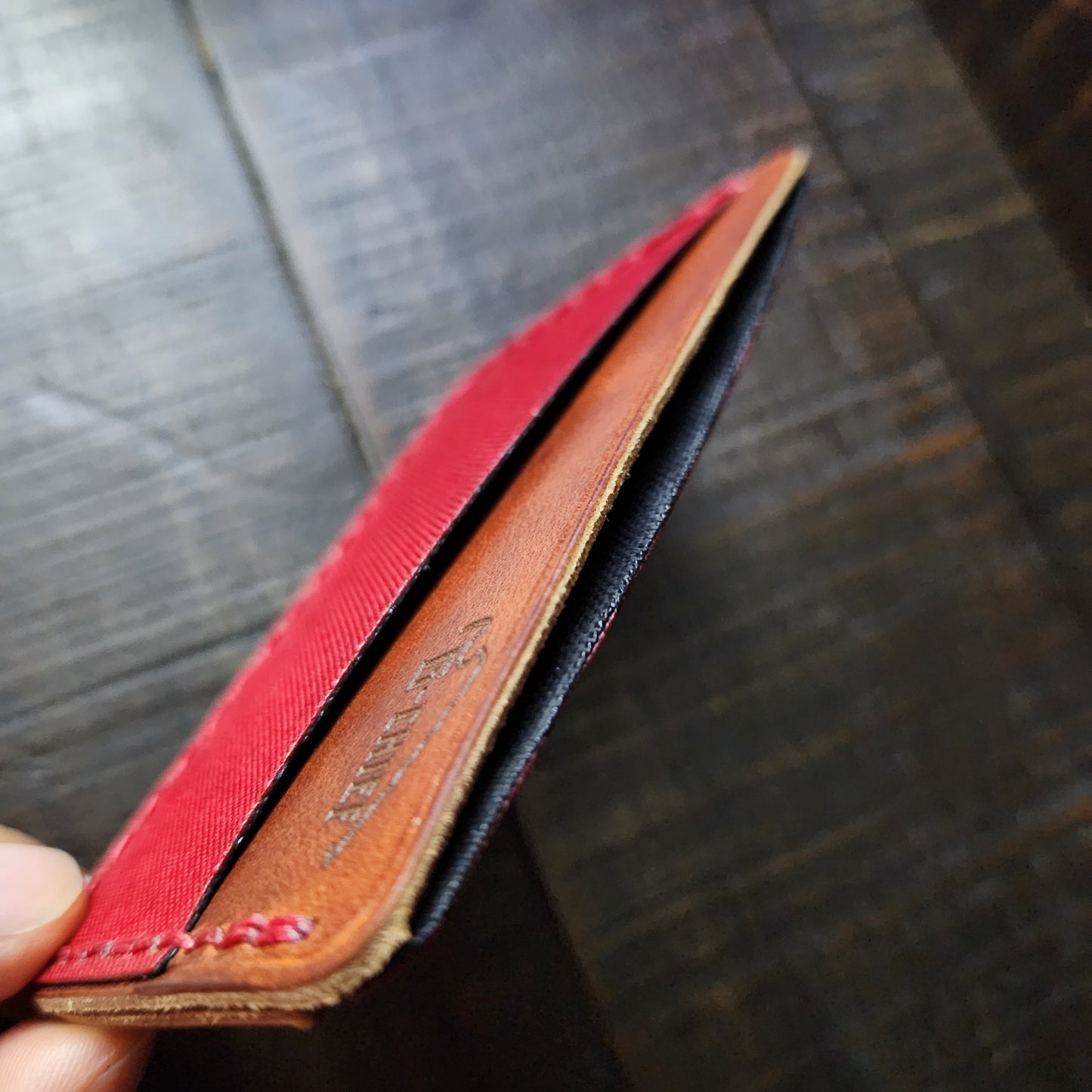 Fire Fighter cardholder with face cutout for ID