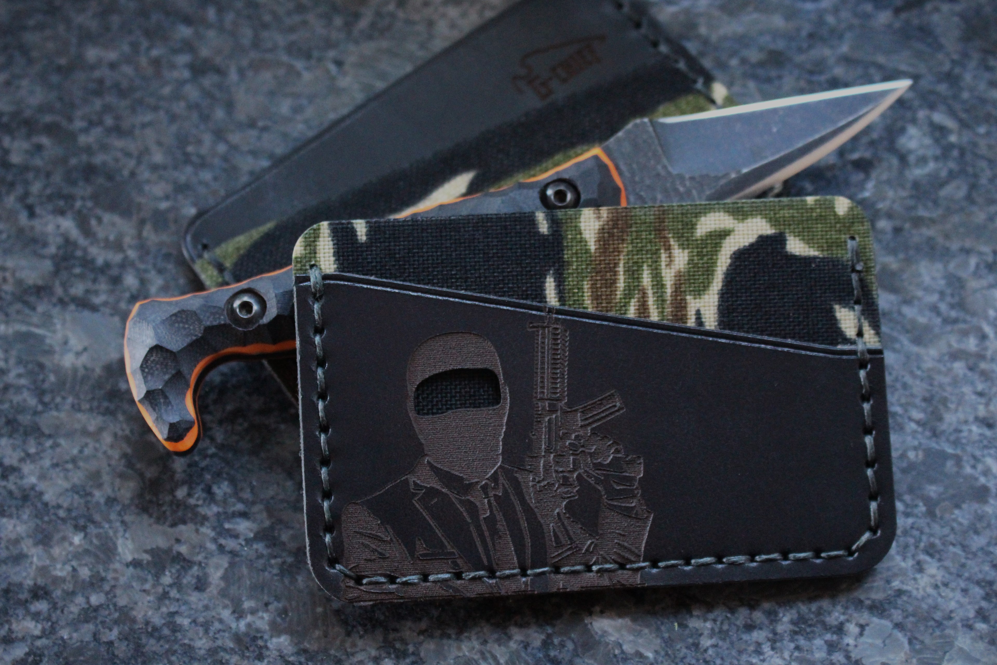 Goon cardholder with face cutout for ID